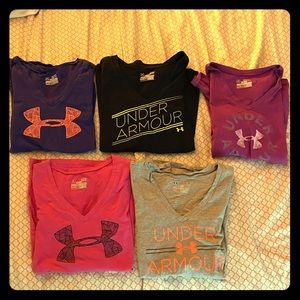 Set of 5 Under Armour T Shirts (S)